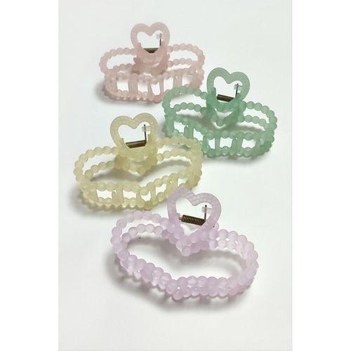 Kalp Renkli Mandal Toka 9 cm