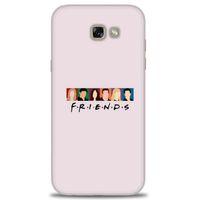 Samsung Galaxy A7 2017 / A720 Kılıf HD Baskılı Kılıf - Renkli Friends + Tam Ekran Koruyucu