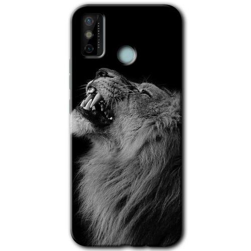 Tecno Spark 6 Go Kılıf HD Desen Baskılı Arka Kapak - Lion + Kırılmaz Cam