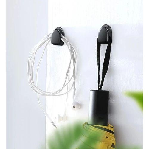 Siyah Çok Amaçlı Yapışkanlı Kanca 10 lu