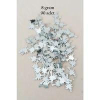 Oya Abiye Bileklik Kolye Pleksi Metalik Plastik Pul Gümüş Renk 8 gram 90 adet - BNC506