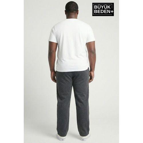 Erkek Büyük Beden BROOKLYN 1970 Baskılı Paça Reçme İnce Eşofman Altı SPR26EA952-3