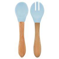 Eğitici Oyuncak   Mama Kaşığı ve Çatal Seti Mineral Blue