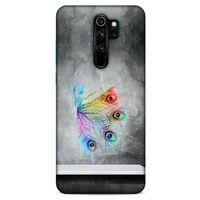 Xiaomi Redmi Note 8 Pro Kılıf Desenli Özel Seri Tüyler (38) Neo Hybrid Kılıf