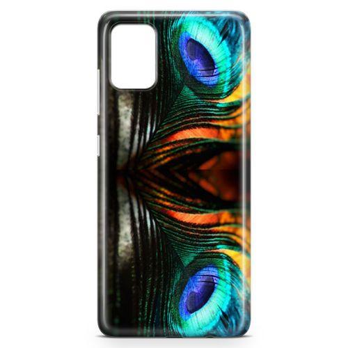 Samsung Galaxy A51 Kılıf Peacock Arka Kapak Koruma Desenli Full Koruyucu