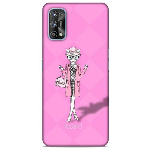 Oppo Realme 7 Pro Kılıf FunnyMaX (21) Koruyucu Kapak Şeker Pembe Kedi