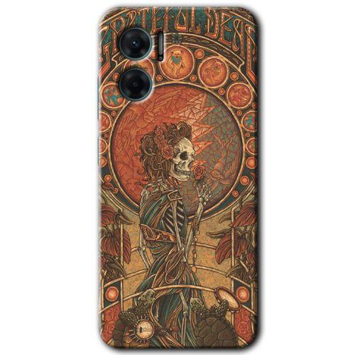 Potkal Hediye Fabrikası Xiaomi Redmi 10 5G HD Baskılı Kılıf + 9D Tam Ekran Koruyucu - İskelet Aşk