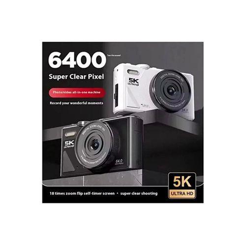 5k 75mp Hd Dijital Kamera 18x Dijital Zoom, Flaşlı,3.0 İnç Ekranlı Vlog Ve Fotoğraf Makinesi