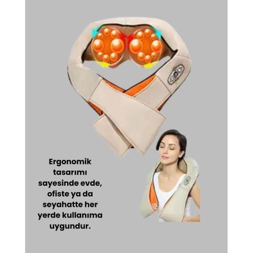 Ev Tipi Ovmalı Isıtmalı Boyun Omuz Bel Masaj Aleti Kolay Kullanım