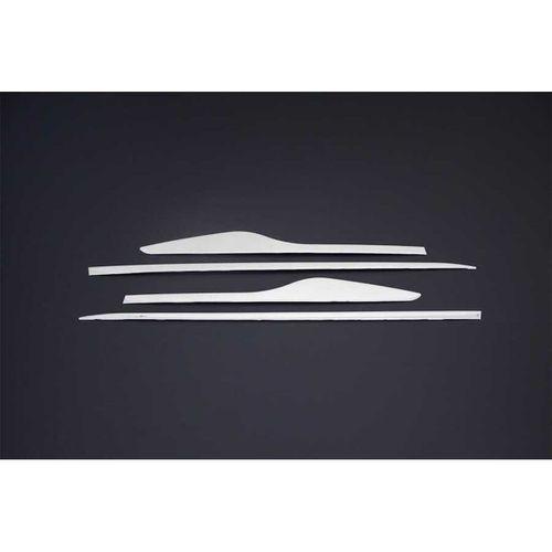 Renault Clio Uyumlu 4 Hatchback/Sw Krom Yan Kapı Çıtası 4 Parça Formlu 2012-2018 Arası