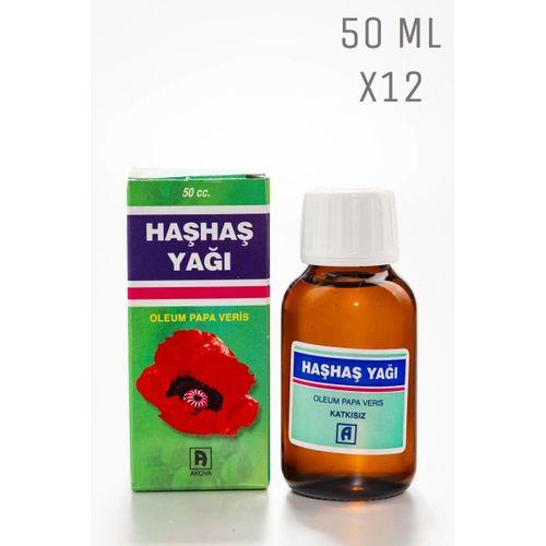 Haşhaş Yağı 50 Ml X12 Adet