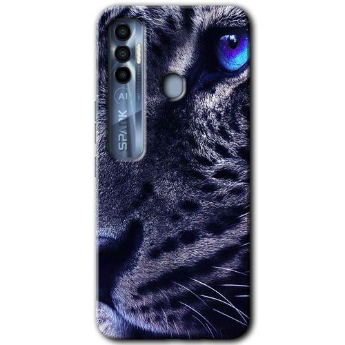 Tecno Spark 7 Pro Kılıf HD Desen Baskılı Arka Kapak - Kaplan + Kırılmaz Cam
