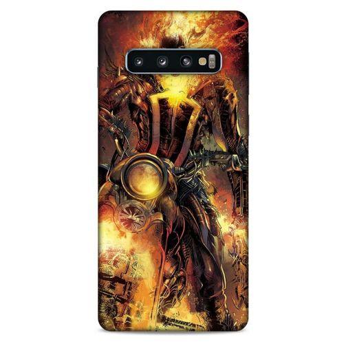 Samsung Galaxy S10 Uyumlu Kılıf Motorsiklet (15) Antişok Kılıf Kurukafa