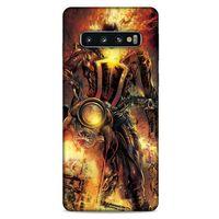 Samsung Galaxy S10 Uyumlu Kılıf Motorsiklet (15) Antişok Kılıf Kurukafa