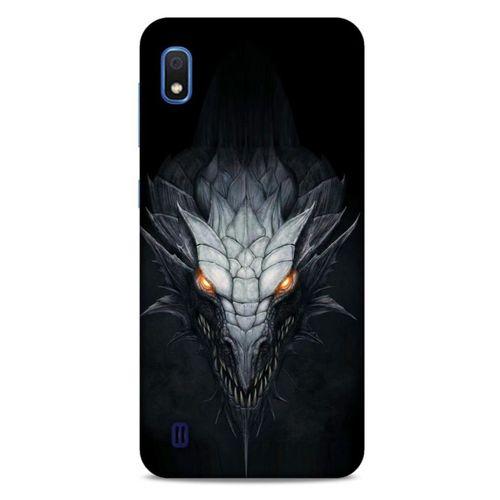 Samsung Galaxy A10 Kılıf Dragons (13) Silikon Kap Gri Ejderha