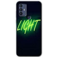 TCL 30 SE Kılıf HD Desen Baskılı Arka Kapak - Neon İnscription