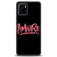 Vivo Y21S Kılıf HD Baskılı Kılıf - Amore + Tam Ekran Koruyucu