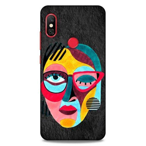 Lopard Xiaomi Mi A2 Lite Uyumlu Kılıf Sürreal Yüzler ♀ (11) Tam Koruma Baskılı