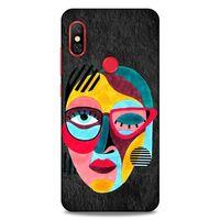 Lopard Xiaomi Mi A2 Lite Uyumlu Kılıf Sürreal Yüzler ♀ (11) Tam Koruma Baskılı