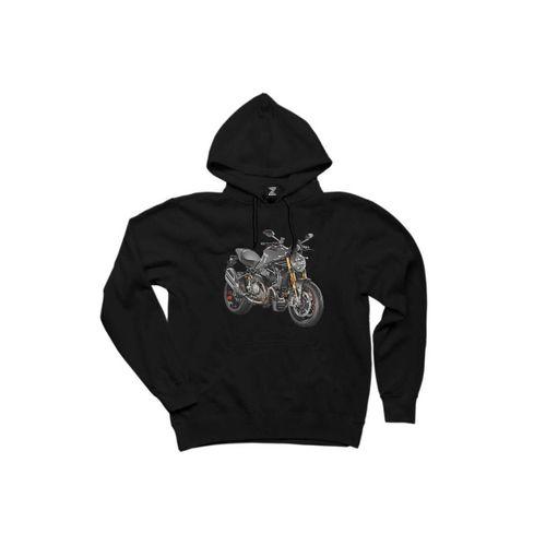 Ducati Multistrada 1200 Siyah Kapşonlu Sweatshirt Hoodie