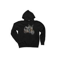 Ducati Multistrada 1200 Siyah Kapşonlu Sweatshirt Hoodie