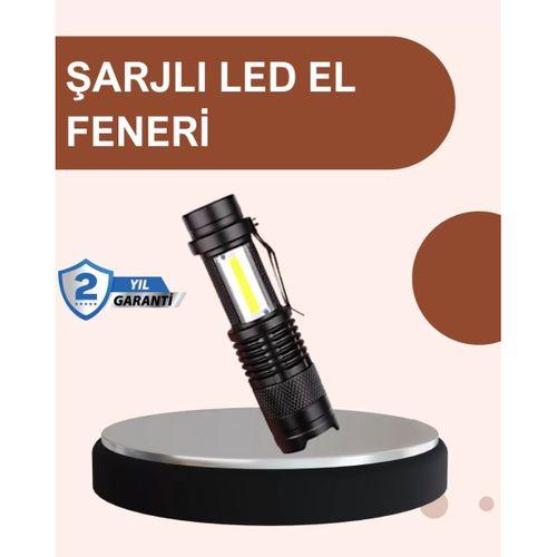 Alüminyum Gövdeli 2000 Lümen Güçlü Led El Feneri