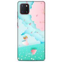 Samsung Galaxy Note 10 Lite Kılıf Pastel Renkler (45) Liquid Air Kılıf Mavi Toz Pembe