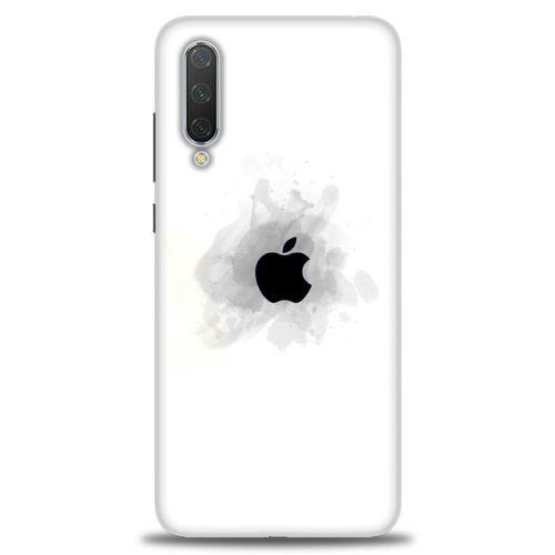 Xiaomi Mi 9 SE Kılıf HD Baskılı Kılıf - Siyah Elma + Tam Ekran Koruyucu