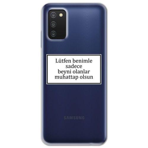 Galaxy A02s Kılıf HD Yazı Baskılı Silikon Arka Kapak - Yazı 14