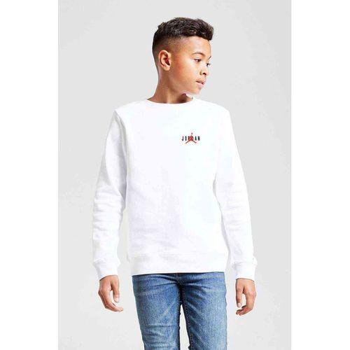 Air Basketci Basketbol Göğüs Baskılı Unisex Çocuk Beyaz Sweatshirt