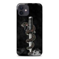 Lopard Apple iPhone 12 Uyumlu Kılıf Tattoo's (11) Tam Koruma Yılan Dövmesi