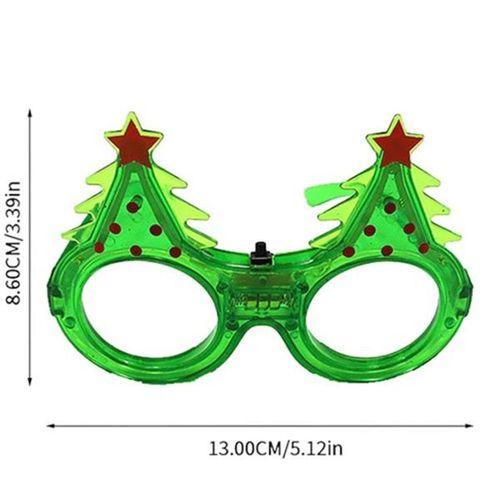 LED Işıklı Yılbaşı Çam Ağacı Gözlük - 1 Adet