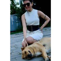 İp Detaylı Şık Harness Kemer, Deri Korse Kemer - Brf607