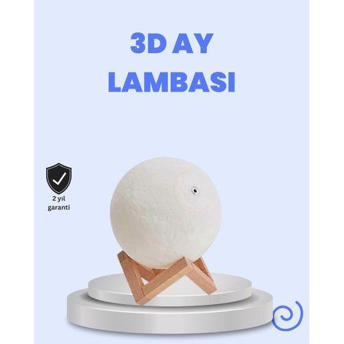 Rgb Modlu 16 Renkli Ay Gece Lambası 3d Baskı