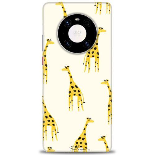 Huawei Mate 40 Pro Kılıf HD Baskılı Kılıf - Zürafa + Tam Ekran Koruyucu
