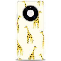 Huawei Mate 40 Pro Kılıf HD Baskılı Kılıf - Zürafa + Tam Ekran Koruyucu