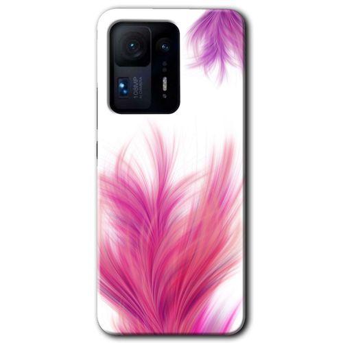 Potkal Hediye Fabrikası Xiaomi Mi Mix 4 Kılıf HD Desen Baskılı Arka Kapak - Pembe Tüy