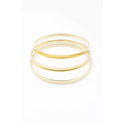 3'lü Ajda Bilezik-65mm - Altın