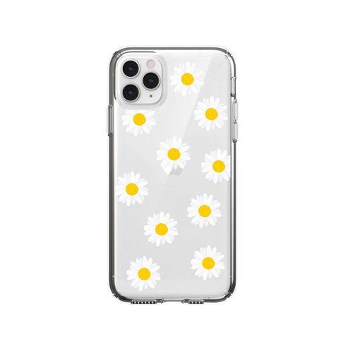 iPhone 11 Pro Bahar Papatyaları Desenli Premium Şeffaf Silikon Kılıf