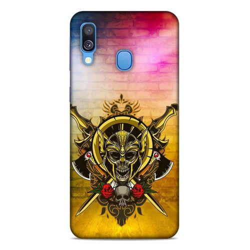 Lopard Samsung Galaxy A40 Uyumlu Kılıf Tattoo's (38) Neo Hybrid Kılıf Kılıç Dövmesi