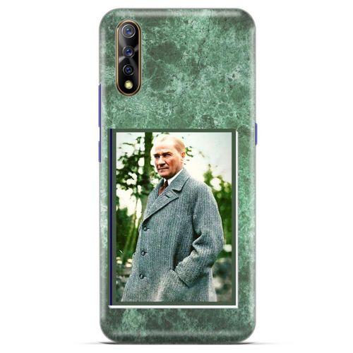 Casper Via F3 Kılıf Atatürk (20) Koruyucu Kılıf Yeşil Mermer