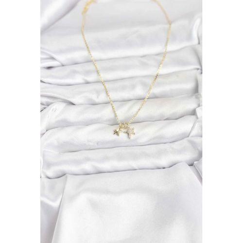 Pirinç Gold Renk Yıldız Minimal Kadın Kolye