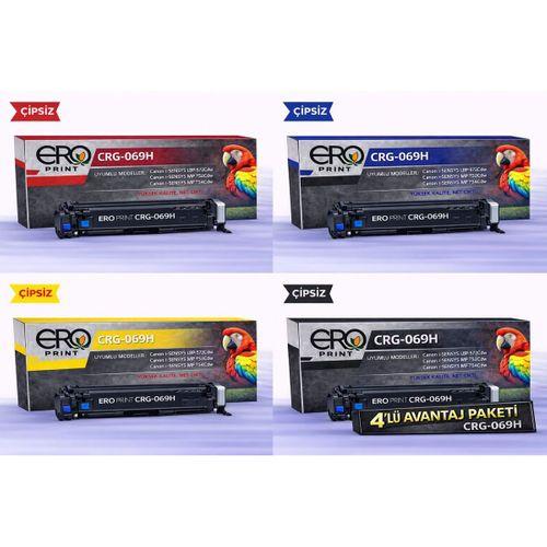 Canon i-SENSYS MF-752Cdw Yüksek Kapasite 4 Renk Set Çipsiz Muadil Toner