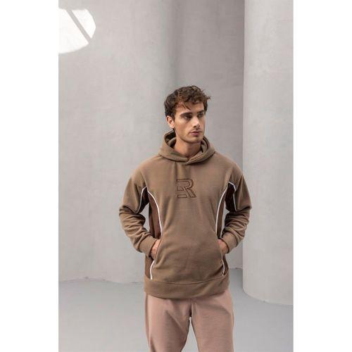 Frank Oversize Kapüşonlu Sweatshirt Polar Bej - Wilder Modal Kumaş Pantolon Açık Bej