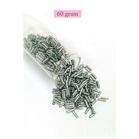 Uzun Boru Kesme Boncuk Çap 2mm Uzunluk 10 mm - 60 Gram - Desenli Gümüş - BNC283