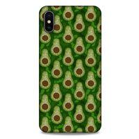 Frutix Avokado 02 Apple iPhone XS Max Kılıf Desenli Silikon