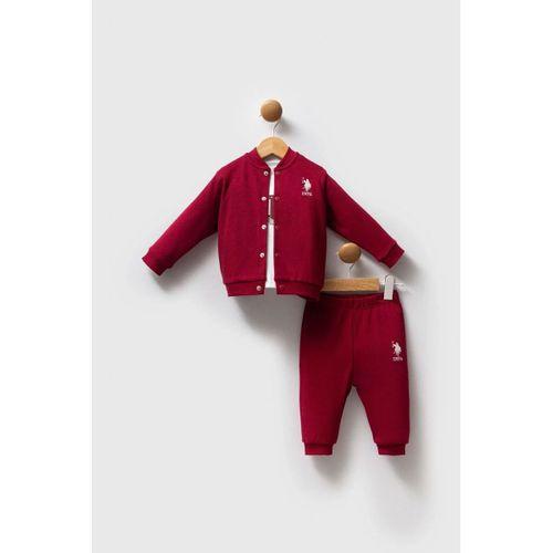 U.S. Polo Assn 3'lü Takım USB2533 Bordo