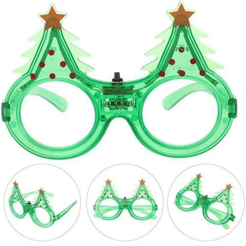 LED Işıklı Yılbaşı Çam Ağacı Gözlük - 1 Adet
