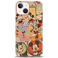 iPhone 13 Kılıf HD Baskılı Kılıf - I Love Mickey + Tam Ekran Koruyucu