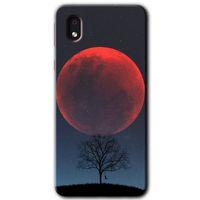 Galaxy A01 Core Kılıf HD Desen Baskılı Arka Kapak - Kanlı Ay + Kırılmaz Cam